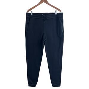 Rudolph Sportswear Jogger Pants Black Fleece Sweatpants Mens 2XL Activewear New